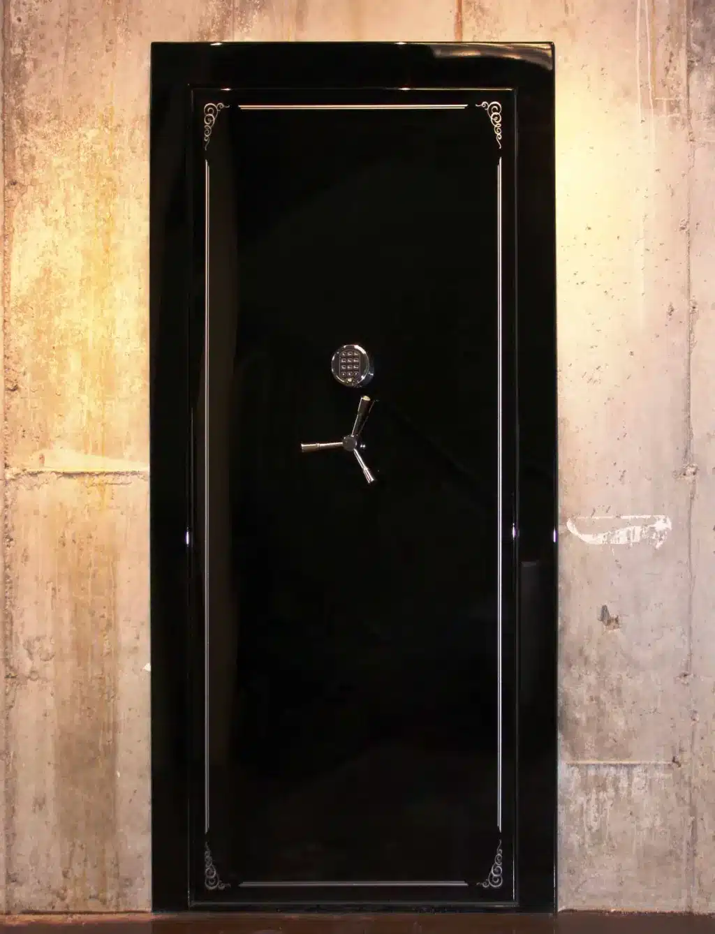 Image of a custom built vault door at EscrowTech's storage facility. | EscrowTech