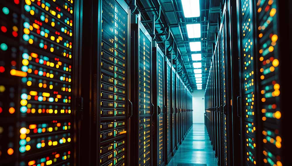 A data center used for software and SaaS escrow.